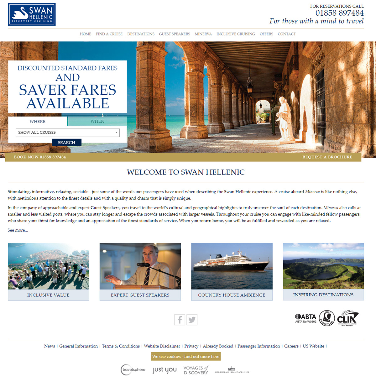 Swan Hellenic website