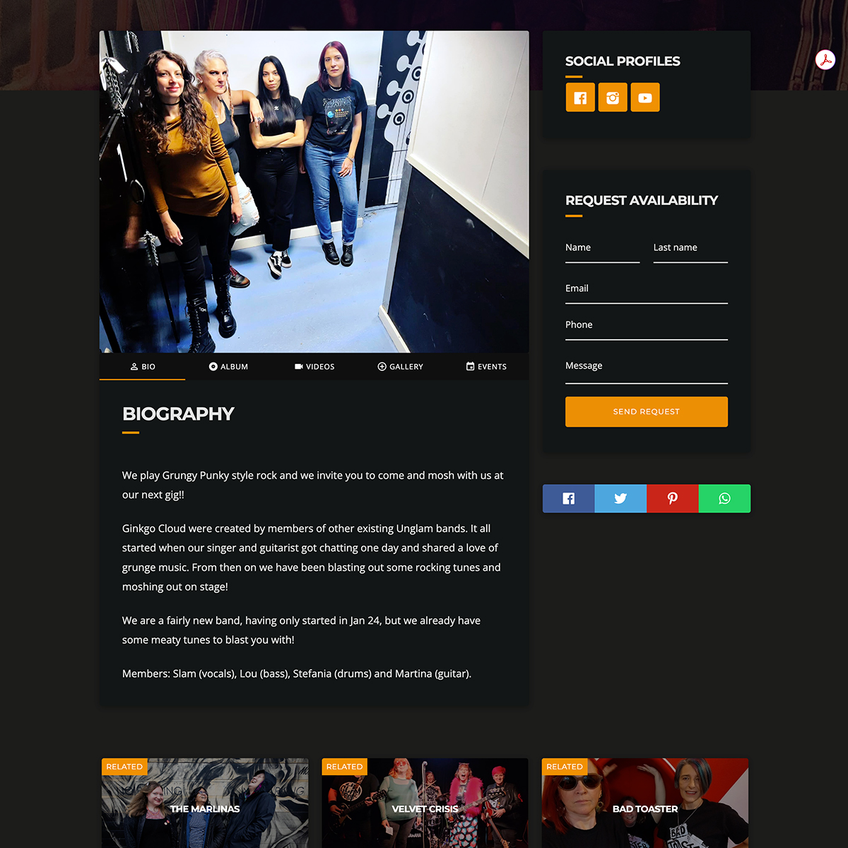 Riotous Collective Website