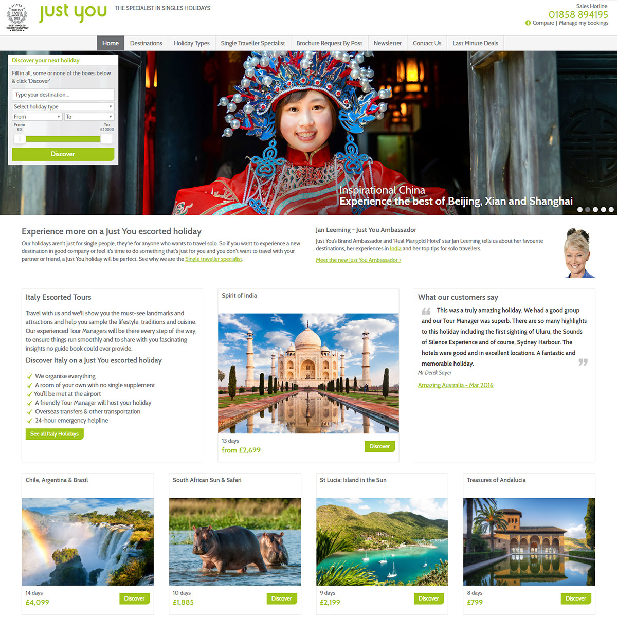 Just You website